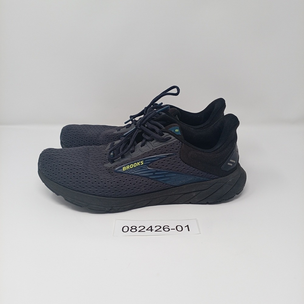 Brooks Anthem 6 Mens Running Shoes Navy Black Yellow 1104141D006 Size 10 - Picture 3 of 10